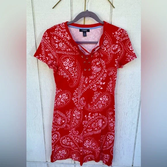bandana t shirt dress Tory Burch Bandana Print T-Shirt Dress, Women's, XS